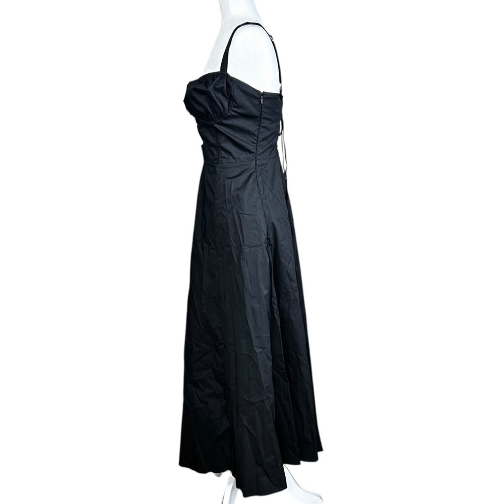 NEW Freemarket Corset Midi Dress L Taffeta Dark Romantic Whimsigoth Milkmaid - Picture 5 of 13